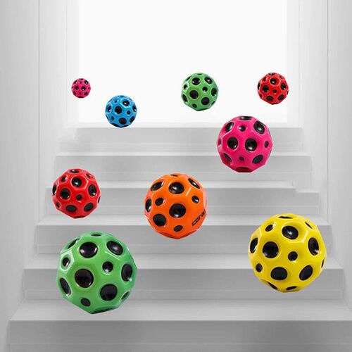 High Bounce Moon Ball Colorful Interaction Bouncy Ball Soft