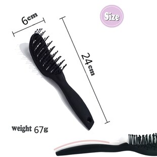 Barber Wide Curling Comb Curved Modeling Massage Arc Tooth