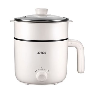 小浣熊电煮锅宿舍学生多功能家用煮粥小型火锅插电小汤锅奶锅2人1