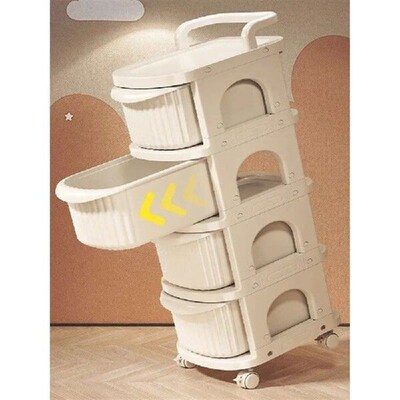 Multilayer Storage Drawers Bedroom Organizer Cart with