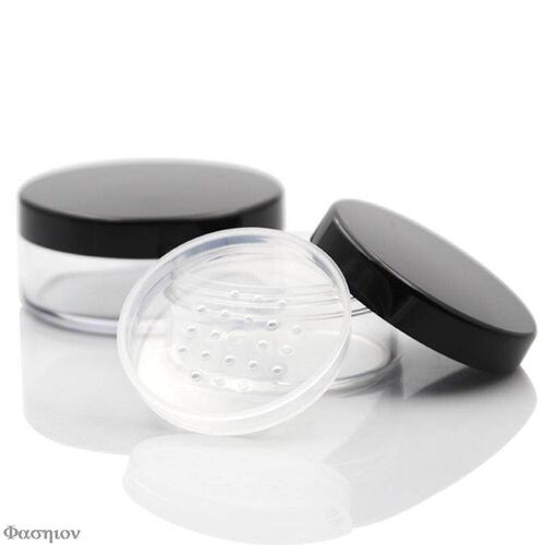30g/50g Plastic Loose Powder Jar With Sifter Empty  Cosmetic