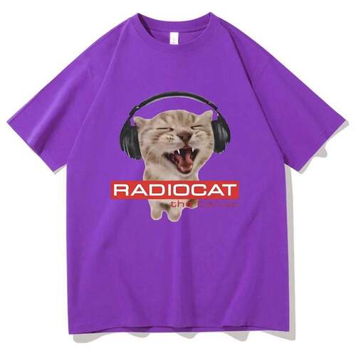 British Rock Band Radiohead Funny Radiocat The Bends Print