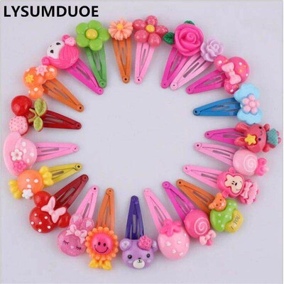 Fashon Baette Baby Ha Clp 20ps Cute Flowe Sold Catoon Handma