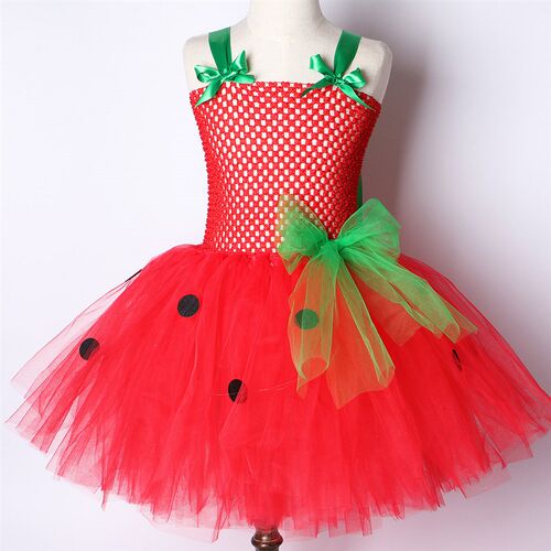 Baby Girls Tutu Dress Strawberry Princess Dresses for Kids G