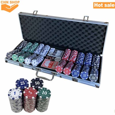 500 chips Texas hold em poker set Texas Poker Dice Game