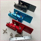 钓箱配件大物前置炮台架铝镁合金加厚防风巨物炮台座红色蓝色垂钓