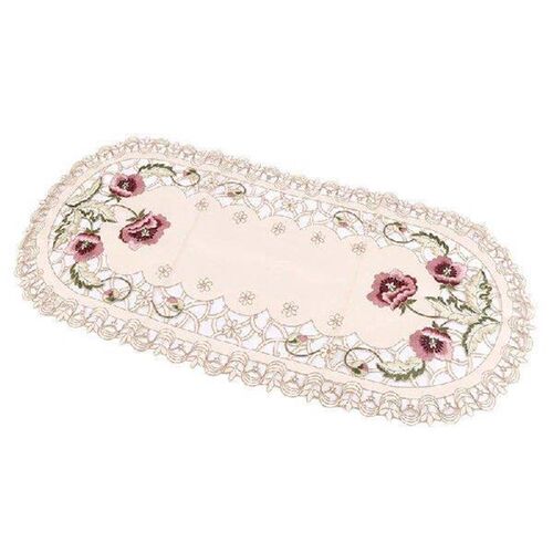 Lace Embroidery Round Table Cloth Table Flag Polyester