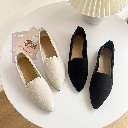 2023 Fashion Slip on Loafers Breathable Sretch Ballet Shallo