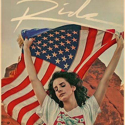 Singer Lana Del Rey Vintage Posters Born To Die Retro Kraft