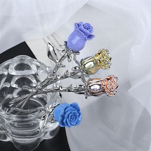Punk Rose Flower Hair s Hairpins for Women Vintage Pendant S