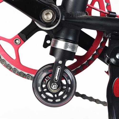 Portable Folding Bike Auxiliary Roller Wheel Foldable Bicycl