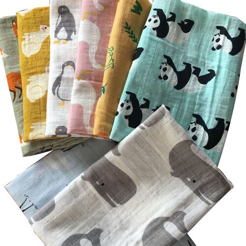 New Cotton Baby Blankets Newborn Soft Organic Cotton Baby Bl