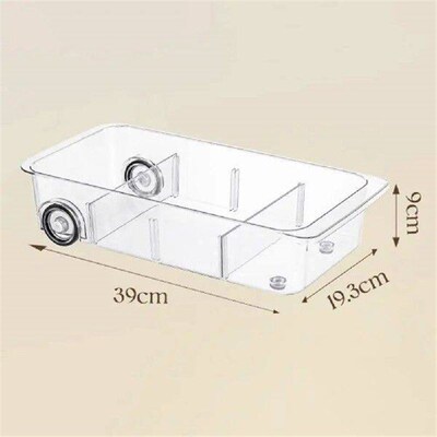 Refrigerator Storage Box Adjustable Divider Fridge