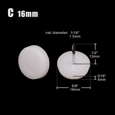 4/32pcs Furniture Chair Table Leg Bottom Feet Glide Slide Bl