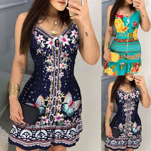 Cocktail Dress for Women Women Fashion Floral Print