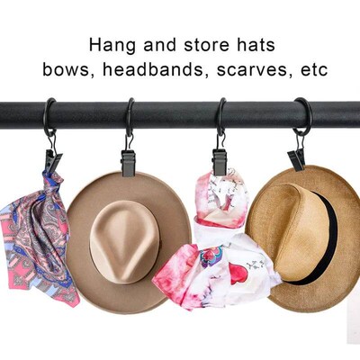 10PCS Curtain Rings Clips Metal Decorative Rustproof Drapery