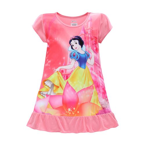 Summer New Cartoon Anna Elsa Printing Sleepwear Snow White M