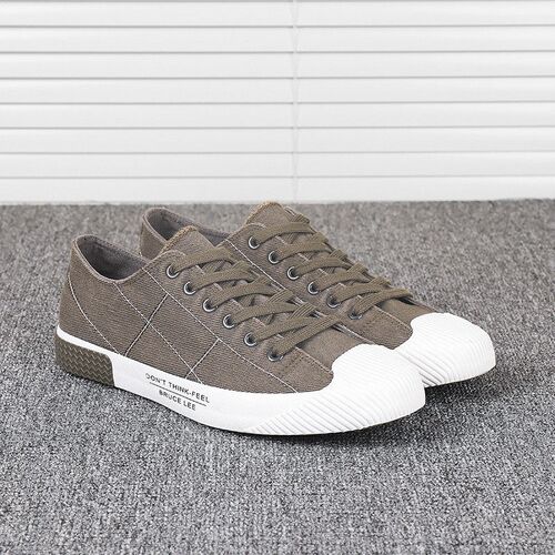 Hot Sale Cheap  Shoes for Men Green Plaid Flat Shoes Men Lac