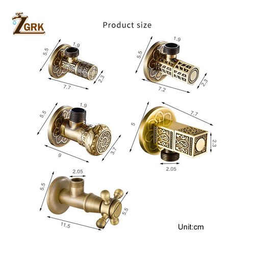 ZGRK Free Shipping  Brass Triangle valve Water control valv