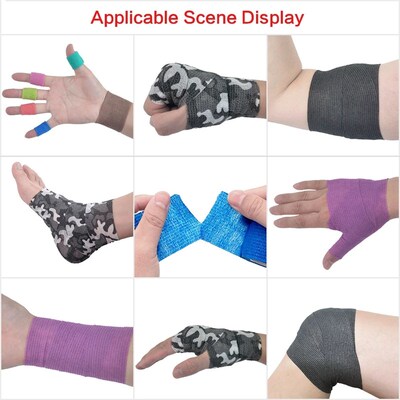 4.8m Hunt Disguise Elastoplast Camouflage Elastic Wrap Tape