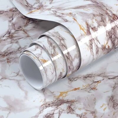 DIY Marble Kitchen Waterproof ers PVC Self Adhesive Oil Proo