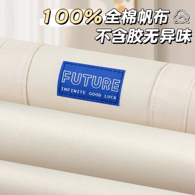 Carry-on canvas bag womens make-up bag students book bag