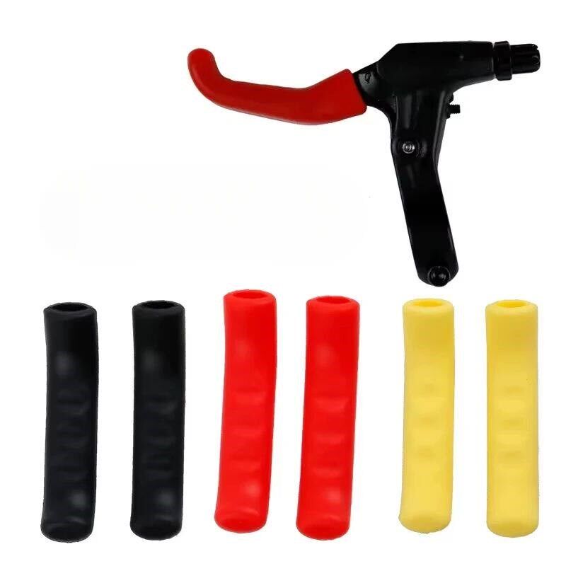 1 Pair Durable Bike Brake Lever Protective Silicone Grips Bi