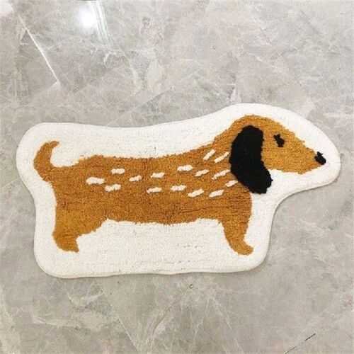 Bath Mat Soft Plush Cartoon Animal Floor Mats Water