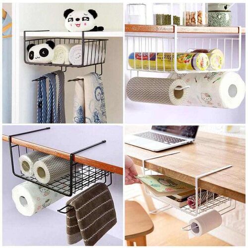 Kitchen Wrought Iron Storage Organizer Racks Closet Cabinet