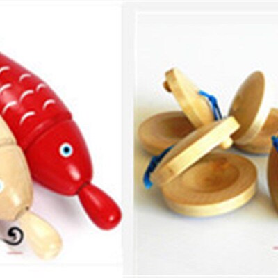 Olf Instrument Early Education Teaching Aid Wooden Maracas O