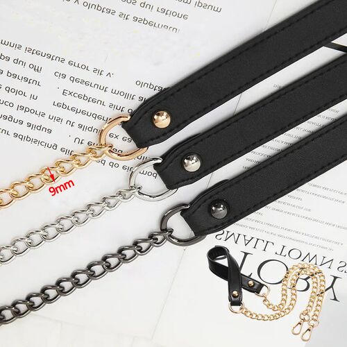 DIY 50cm-160cm Replacement Shoulder Crossbody Bag Strap Blac
