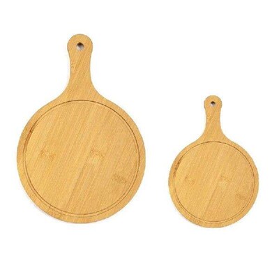 Pizza Tray Wooden Tray Round Household Internet Celebrity