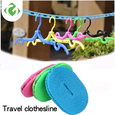 GUANYA OOutdoor Windproof Clothesline Travel Retractable Rop