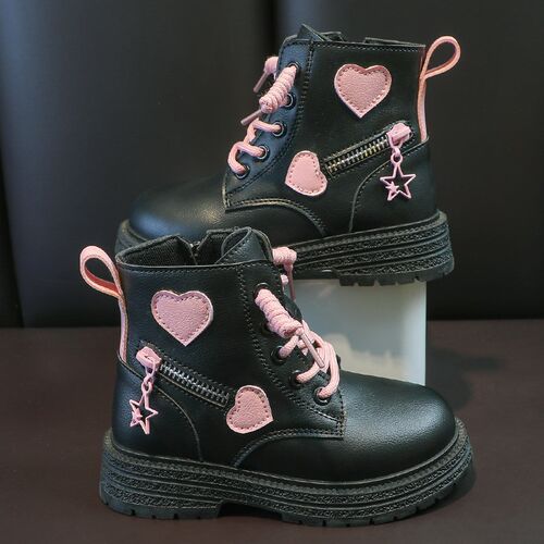 Girls Boots Kids Fashion Rubber Boots Cool Girl Autumn and W