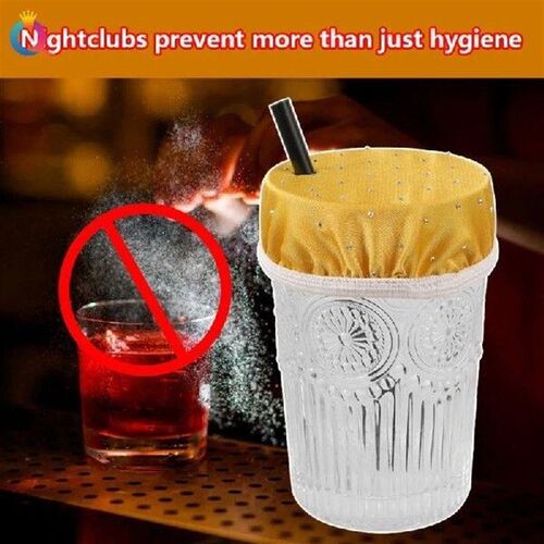 Universal Drink Cover Scrunchie Drink Protector for Women