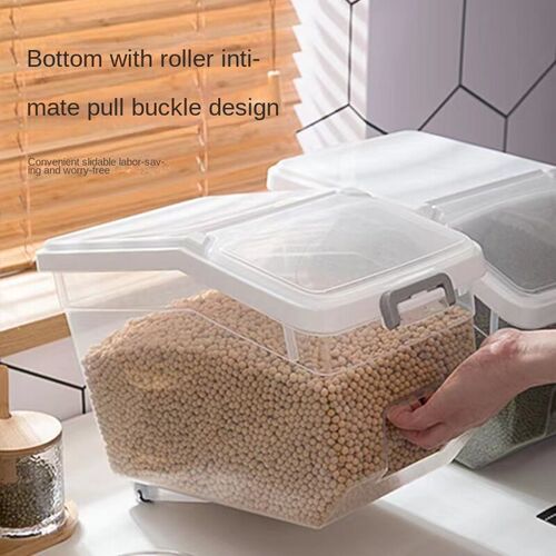 10KG Rice Storage Box Rice Dispenser Rice Container Grain St