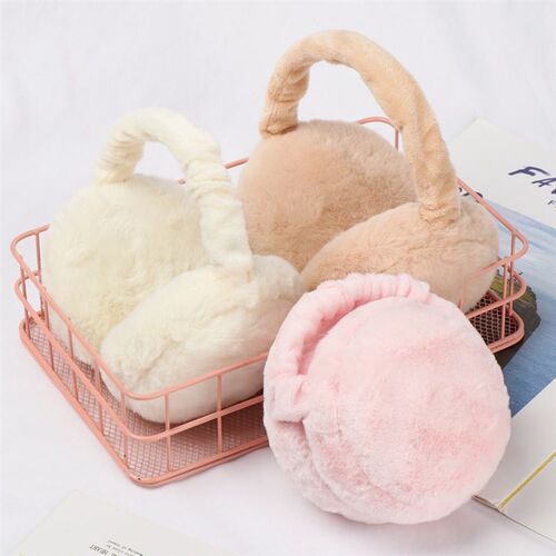 Soft Plush Ear Warmer Winter Warm Earmuffs for Women Men Fas