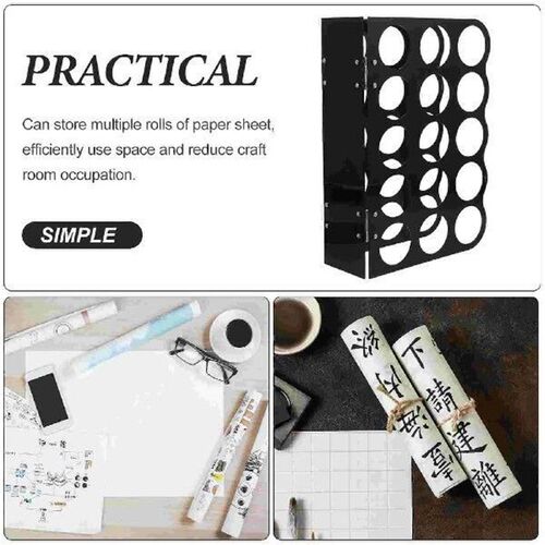 Vinyl Storage Rack Acrylic Craft Paper Coil Display Stand