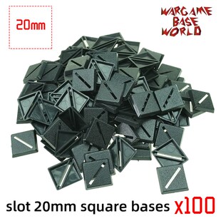 wargame base world - slot 20mm square bases