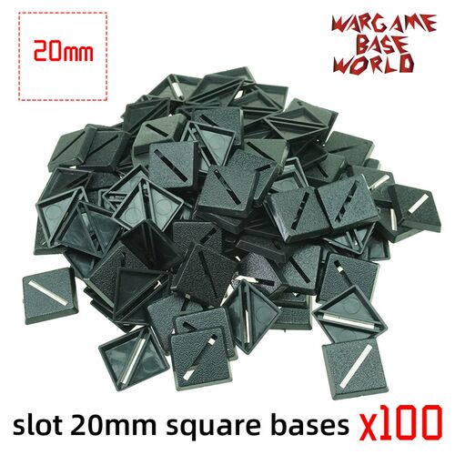 wargame base world - slot 20mm square bases