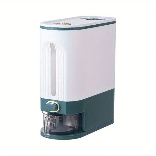 Rice bucket with measuring cup, large capacity grain storage
