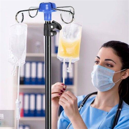 Portable IV Pole Collapsible IV Pole Stand Height