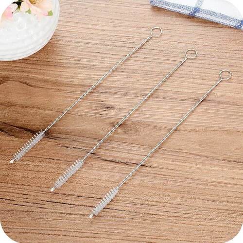 Manufacturer wholesale stainless steel straw cleaning brushe