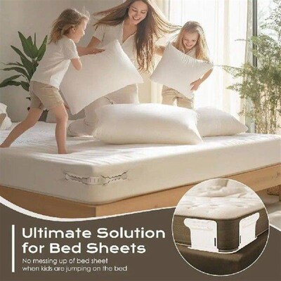 Heavy Duty Bed Sheet Holders Keep Sheets Tight Anti Slip