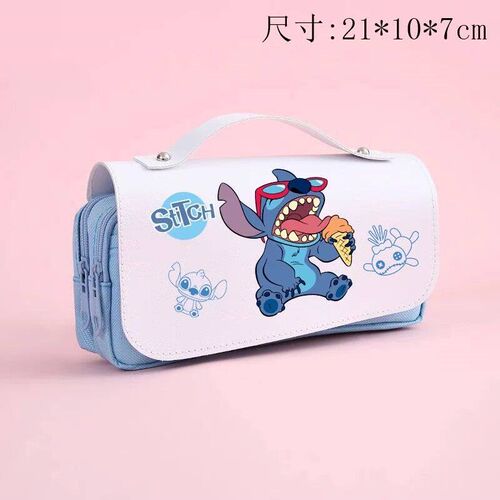 New Stitch Pencil Bag Student Printed Canvas Handheld Statio