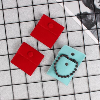10pcs/Lot Jewellery Pouch Packaging Bag Soft Velvet Gift Bra