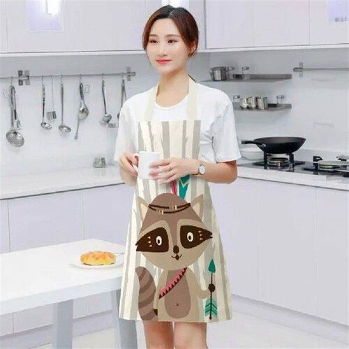 Cartoon fox animal pattern aprons cooking accessories