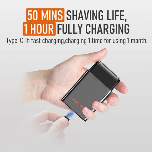 MAXGROOM 2 in 1 Electric Shaver For Men Foil Shaver Beard Sh