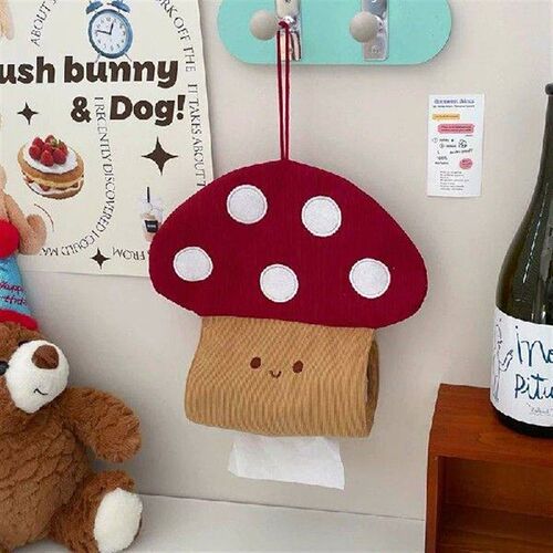 Wall Mounted Cute Mushroom Tissue Box Bathroom, Kitchen