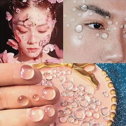 Elegant and delicate pure water drop stickers, makeup access